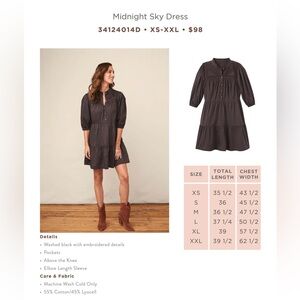 Midnight Sky Dress NWT size Small